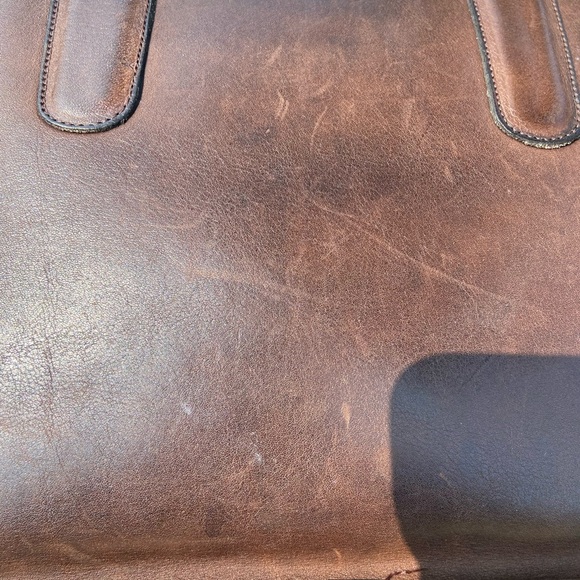 VINTAGE COACH BAG SLIM SATCHEL NYC MAHOGANY - Picture 6 of 16